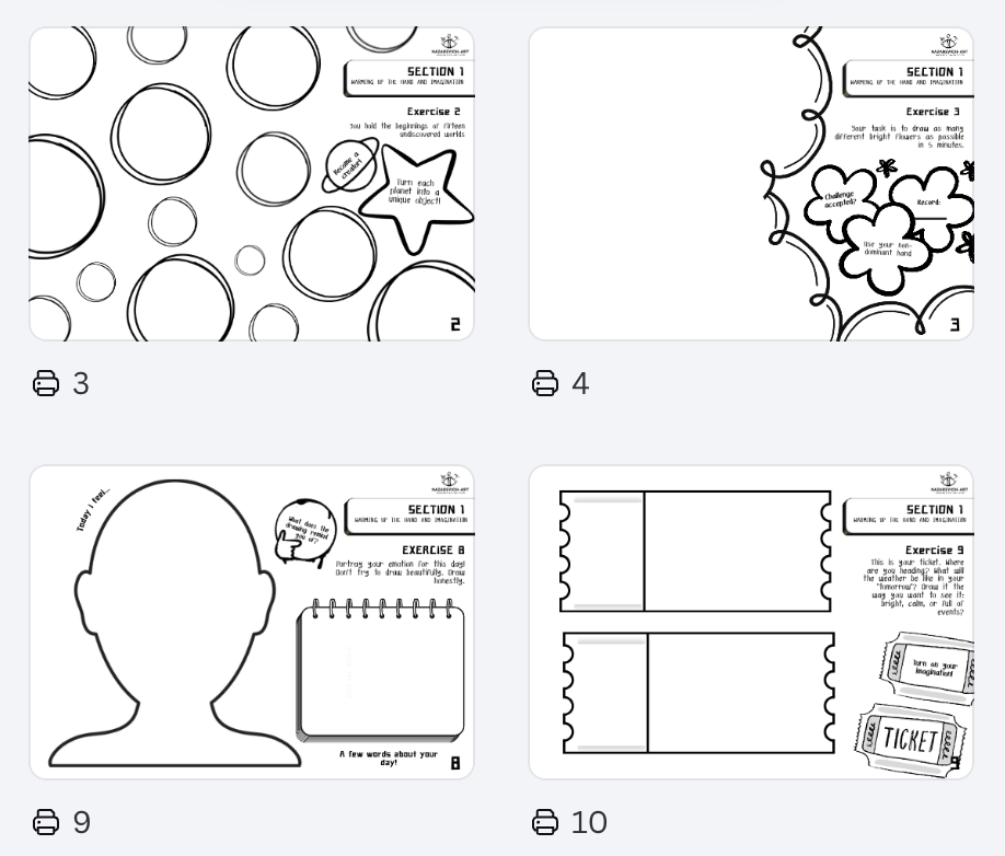 Creativity coloring book